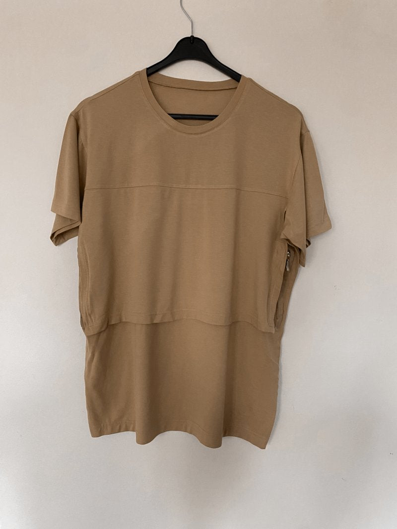 Feedi Borstvoeding T-shirt – Voedingsshirt voor Mama’s - Mocha